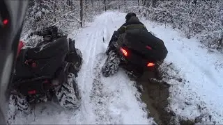 УЖАС🙈 Квадроцикл не управляем 😅 Анкла это ДНО а не резина (для зимы)