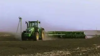Amazone D9 120 Anbau-Sämaschine / mounted seed drill an John Deere Traktor - Jahr 2008