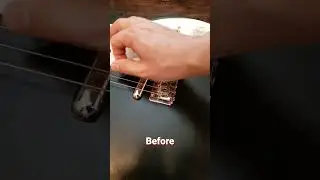 Guitar mod DIY Rubber Bridge 