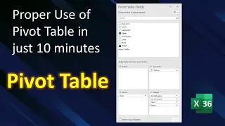 How to use Pivot Table Properly | Pivot table explain with Examples | zero to hero level