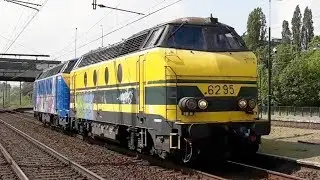 Treinen in Antwerpen Noorderdokken - 29 April 2019