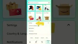 How to change language in amazon app