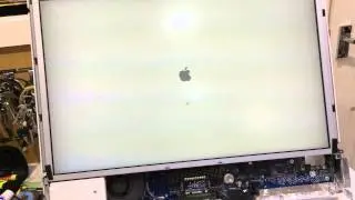 First boot after repair of iMac A1200 graphics chip
