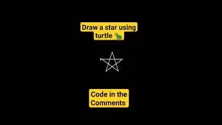 Create a Star with a Turtle in Python 