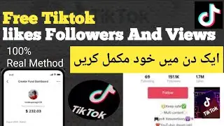 How to get Tiktok Followers For Free | Free Tiktok Likes 2024 | Get Free 10k Likes | Get Free Views