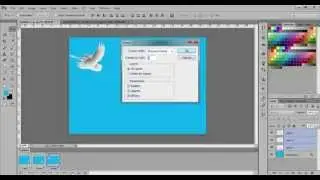 Create animation(fly bird) in photoshop cs6