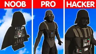 NOOB vs PRO vs HACKER Teardown Explosion | Darth Vader