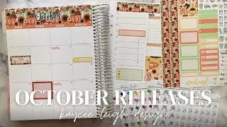 NEW October Stickers! | 4 Different Designs for Weekly and Daily Planning