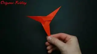 How to make a shuriken out of paper. Origami shuriken