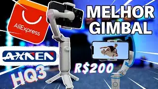 MELHOR Gimbal BARATO do ALIEXPRESS Axen HQ3 Estabilizador custo beneficio ANALISE COMPLETA