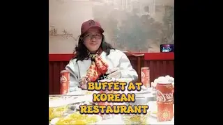 CELEBRATING CHRISTMAS WITH FRIENDS AT BUFFET KOREAN RESTAURANT