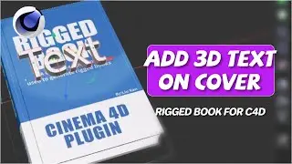 How to add 3D text on the cover?  (RB for C4D)