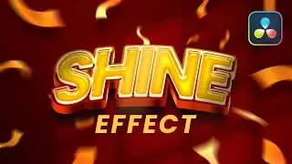 Free Text & Logo Shine Effect for Davinci Resolve