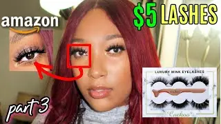 $5 AMAZON MINK LASHES | CUCKOO LASH 3D MINK TRIO + TWEEZERS