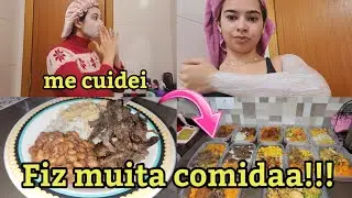 VLOG- PRODUÇÃO DE MARMITAS!!! me cuidei * FIZ BANHO DE LUA* por- Jane uchoa!!!