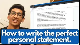 How to write the perfect PERSONAL STATEMENT | Breaking mine down