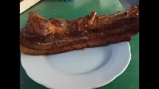 Подчеревок горячего копчения  просто , вкусно и без химии.