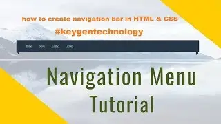 Navigation bar Tutorial  | How to create  navigation bar with HTML & CSS Hindi