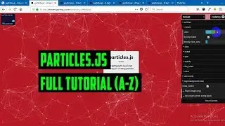 Particles.js || How to use particles.js as background (Full tutorial) || 2018