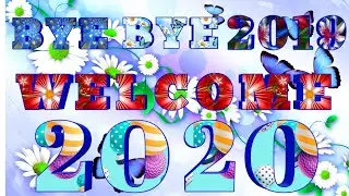 Happy New Year 2020/Green Background Screen effect HD Video