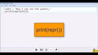 Using the repr() Function with Python Text Strings
