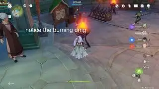 "Abnormal" Dendro burning reaction on environment (official reply on description)