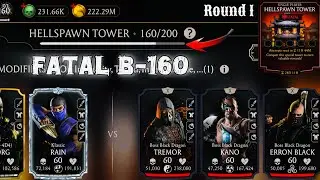 Boss Black Dragon are Hard-to-Beat | Fatal Hellspawn Tower Battle 160 Fight + Reward MK Mobile