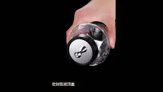 2021 New German Design Sealed Seasoning Jar Spoon Cover Integrated Diamond Bottle Body
