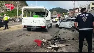Belen ilçe merkezinde kamyon faciası!