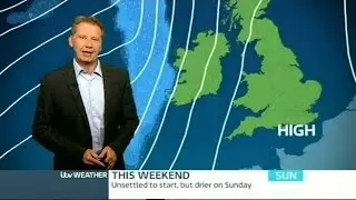 Last Old Style ITV Meridian & ITV National Weather Graphics 30/09/16