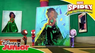 Team Spidey på museum | Spidey och hans fantastiska vänner | Disney Junior Sverige