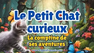 Le Petit Chat curieux 😺 Comptine de ses aventures dans la forêt
