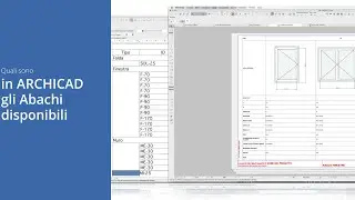 Quali sono in ARCHICAD gli Abachi disponibili