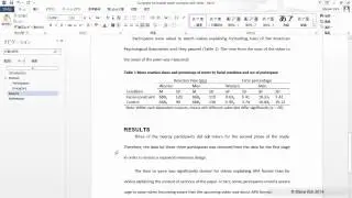 Formatting tables and figures in your research paper