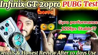 Infinix GT 20pro PUBG Test | 120fps PUBG graphics gyro performance | Should We buy this device for?