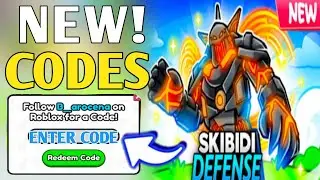 NEW CODES!⚠️ SKIBIDI TOWER DEFENSE ROBLOX CODES 2024 -SKIBIDI TOWER DEFENSE CODES 2024