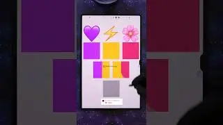 💜⚡️🌸 emoji color mixing #digitalart #emojichallenge #funny #shorts