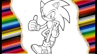 How to draw Sonic. Как нарисовать Соника.
