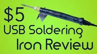 $5 USB powered soldering iron review - ZD-20U from Aliexpress