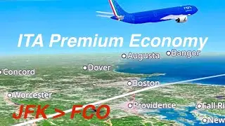 ITA Airways | New Premium Economy | Flying from New York JFK to Rome Fiumicino | A330 | AF Lounge
