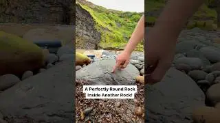 We FOUND A HUGE Pyrite Ball Inside A LARGE Beach Stone! WHAT Will Be Inside? 😵😱🤯😵‍💫🦖🔨