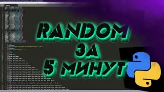 RANDOM на Python !!! ЗА 5 МИНУТ! 👌
