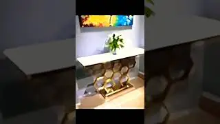 gold pvd design tabal #how #interior #trending #glassfurniture #shortsfeed #shortsfeed #trending