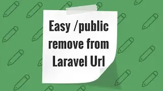 Most Easiest way to Remove /public from url in Laravel Project
