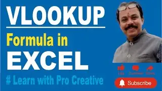 VLOOKUP in Excel - Step by Step in Hindi (Beginner to Advanced) #exceltricks #procreativeindia
