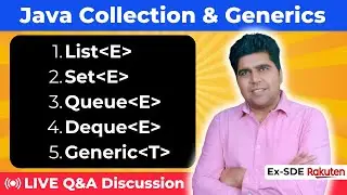 🔴 Live: Java Collections & Generics Full Tutorial with Code + Q&A