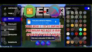 TOOLBOX FOR MCPE 1.19.31 INFINITE TIME X-RAY UPDATE BY FARIZ MCPE