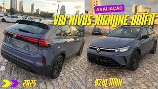 AVALIAÇÃO COMPLETA DO NOVO VW NIVUS OUTFIT HIGHLINE 2025 AZUL TITAN