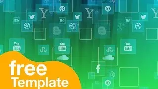 Social media icons background free Template 01 - Adobe After Effects