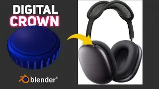how to modeling digital crown in blender